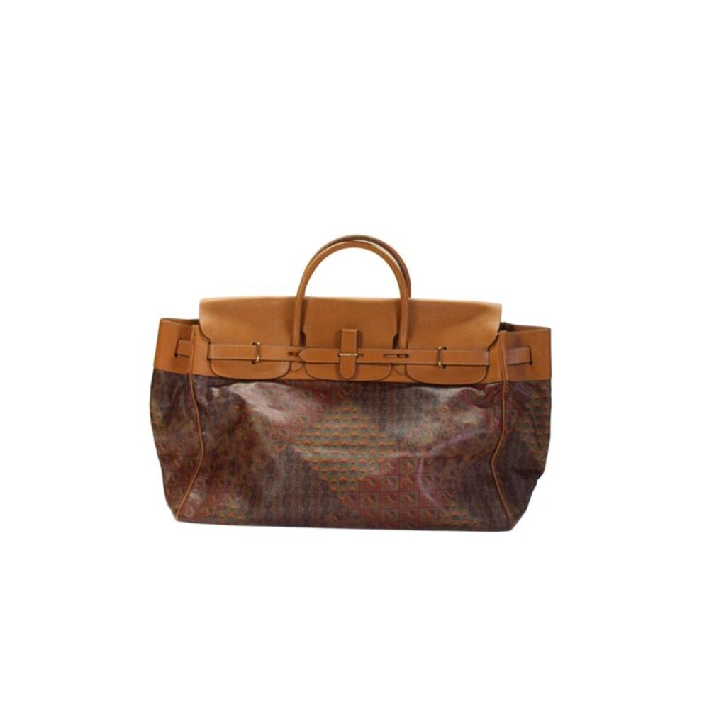 Escada Women's Women's Top Handle Coated Canvas Tote Handbag Brown